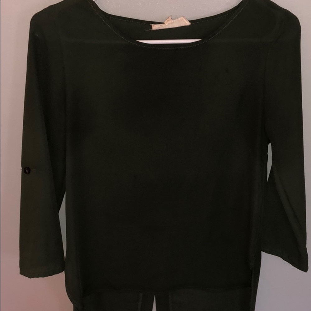 Green blouse